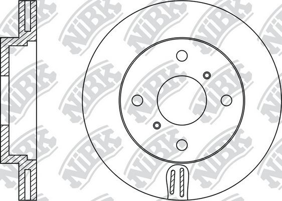 Тормозной диск NiBK передний для Honda Accord VI 1998-2003. Артикул RN1248