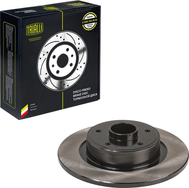 Тормозной диск Trialli задний для Renault Laguna II 2001-2007. Артикул DF 190337