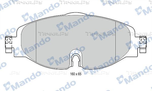 Тормозные колодки Mando передние для Volkswagen New Beetle II (A5) 2012-2019. Артикул MBF015281