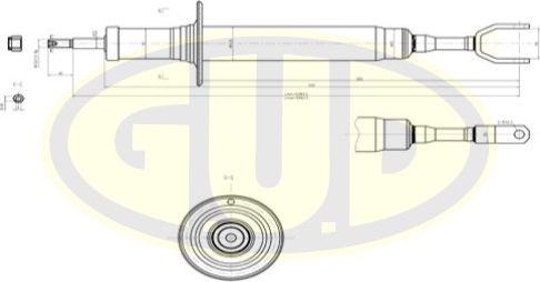 Амортизатор G.U.D.. Артикул GSA341822