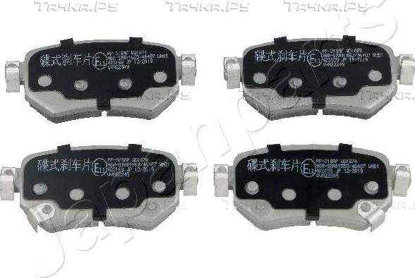 Тормозные колодки Japanparts. Артикул PP-319AF