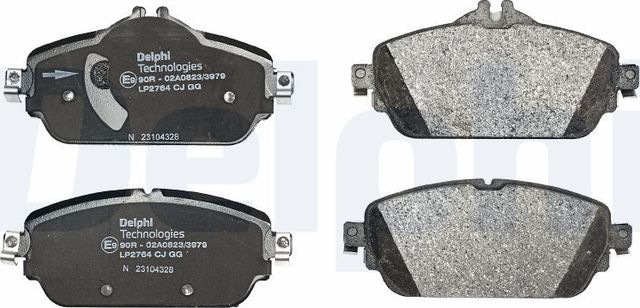 Тормозные колодки Delphi (Low-Metallic). Артикул LP2764