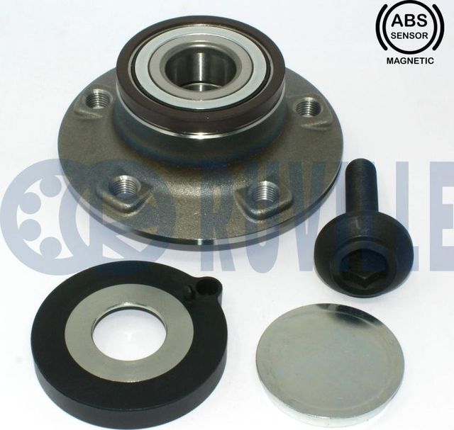 Ступица колеса с интегрированным подшипником (в сборе) Ruville задняя для Audi A7 II (4K) 2018-2026. Артикул 221369