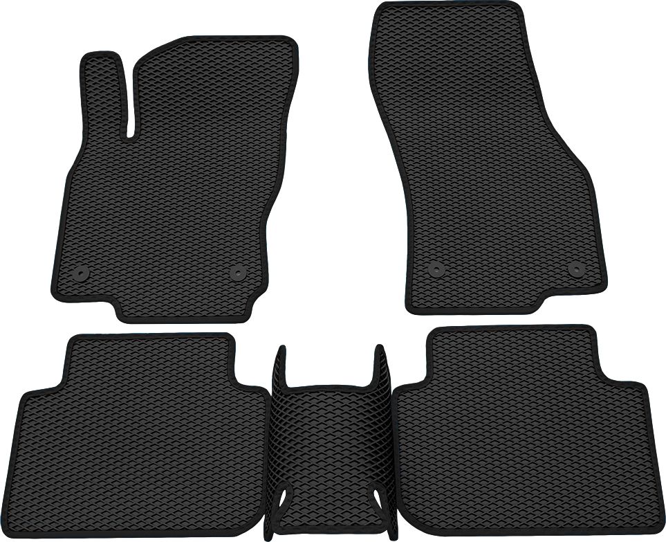 Коврики Rezkon EVA для салона Skoda Karoq 2020-2026 Черный кант. Артикул 9030035101