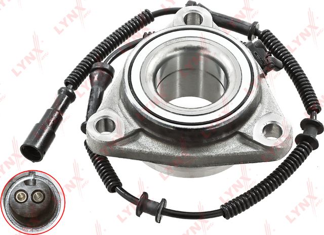 Ступица колеса с интегрированным подшипником LYNXauto. Артикул WB-1062