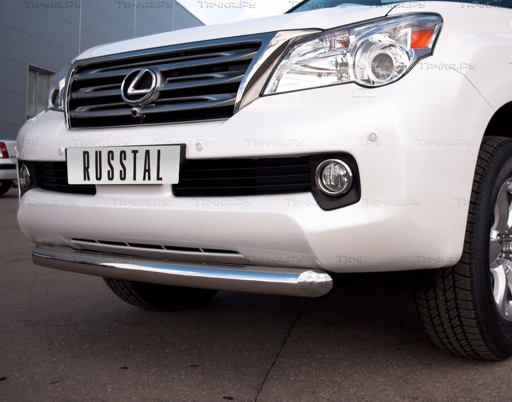 Защита RusStal переднего бампера d76 (дуга) для Lexus GX 460 2013-2026. Артикул GXZ-000801