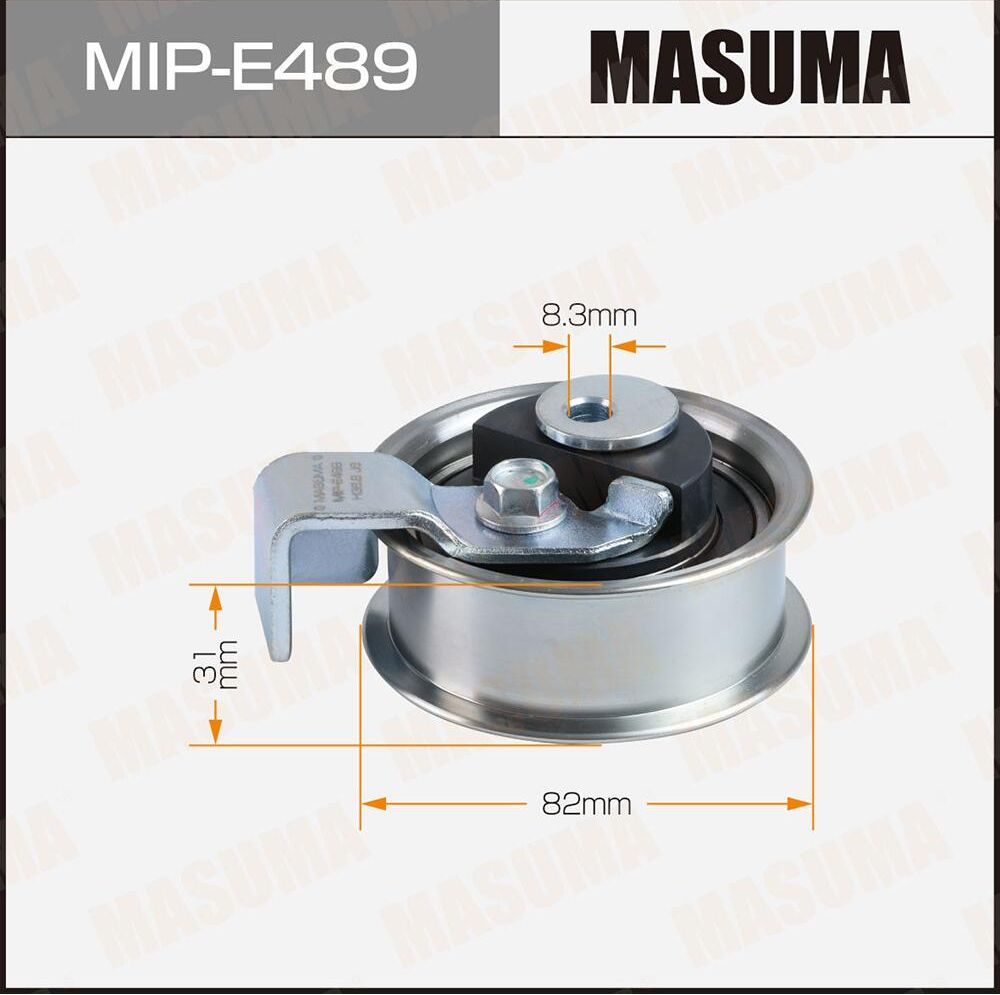 Ролик натяжной ремня ГРМ, ALT, AVJ, BFB, BEX (Masuma). Артикул MIPE489