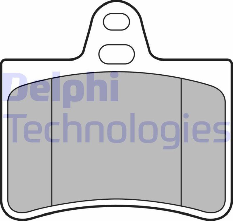 Тормозные колодки Delphi (Low-Metallic). Артикул LP1680