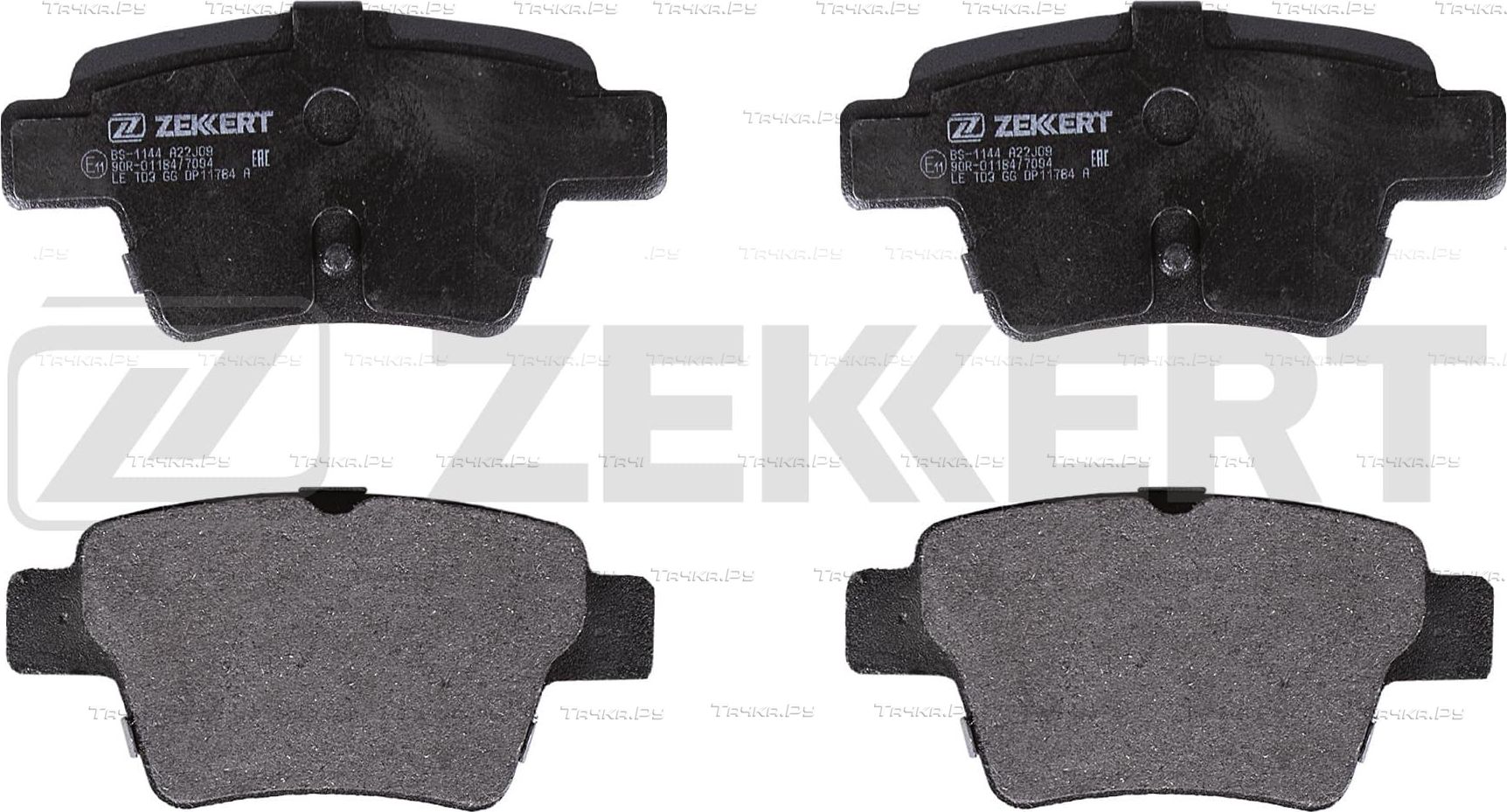 Тормозные колодки Zekkert задние для Citroen C4 I 2004-2011. Артикул BS-1144