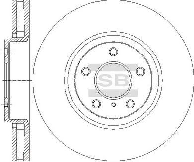 Тормозной диск Sangsin Hi-Q. Артикул SD4247