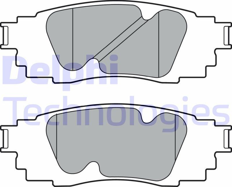 Тормозные колодки Delphi (Low-Metallic). Артикул LP3392