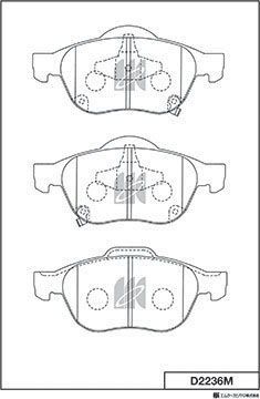 Тормозные колодки MK Kashiyama. Артикул D2236M