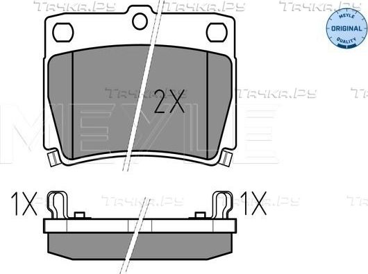 Тормозные колодки Meyle Original. Артикул 025 235 9315/W