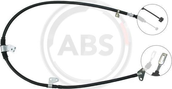 Трос ручника (тросик ручного тормоза) ABS. Артикул K14547