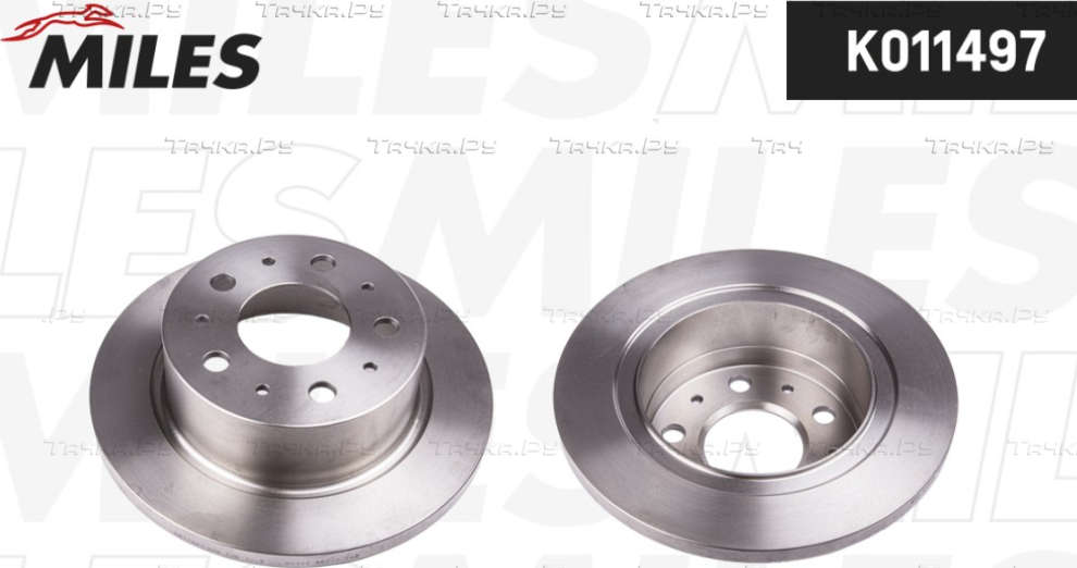 Тормозной диск Miles задний для Peugeot Boxer III 2006-2026. Артикул K011497