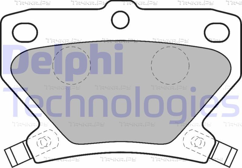 Тормозные колодки Delphi (Low-Metallic). Артикул LP1513