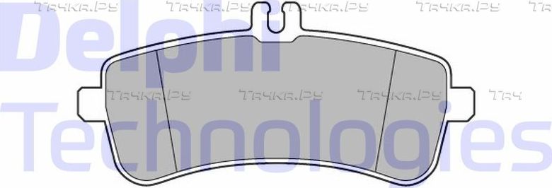Тормозные колодки Delphi (Low-Metallic). Артикул LP3583