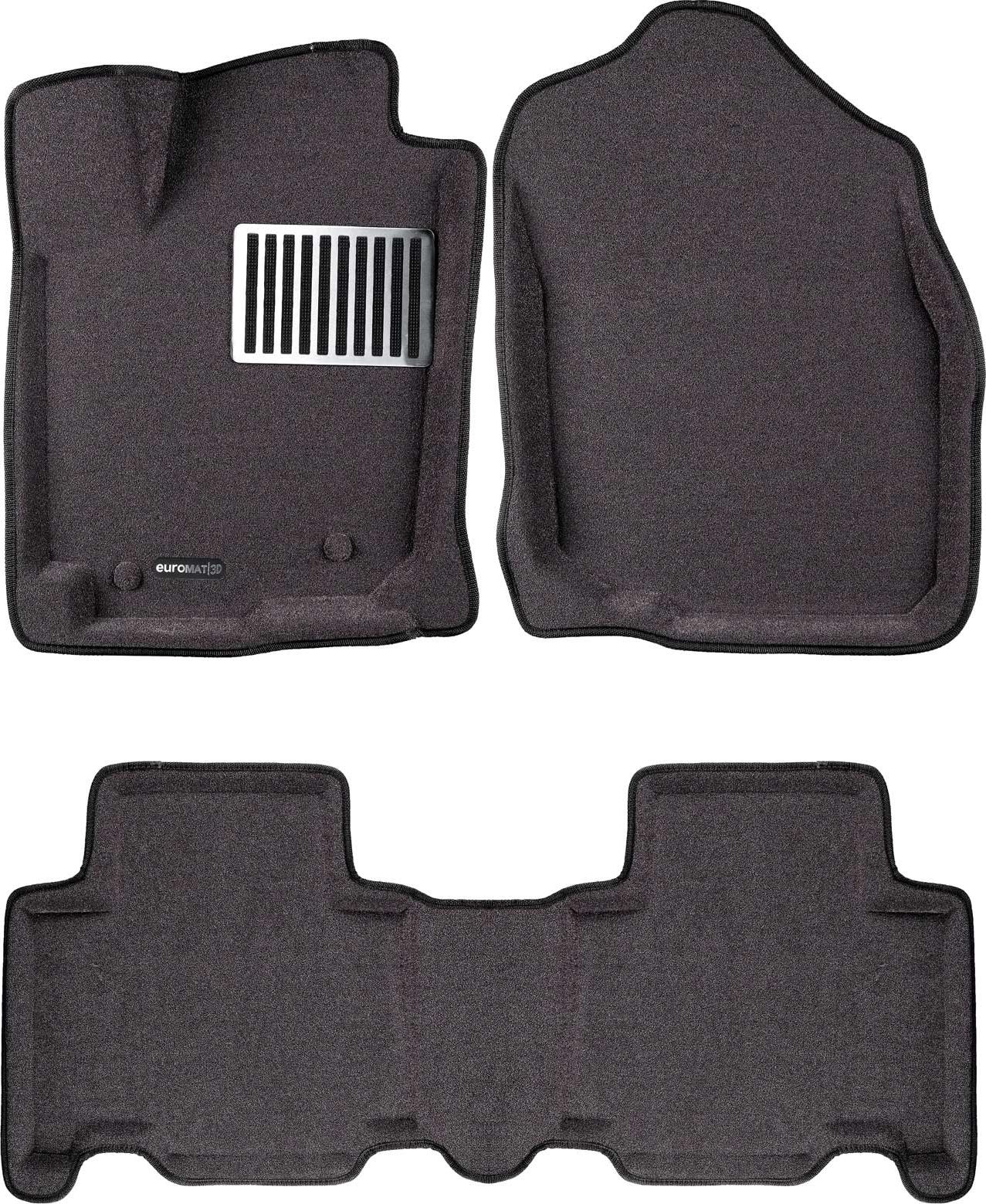 Коврики текстильные Euromat 3D Lux для салона Toyota RAV4 IV 2013-2026 Темно-серые. Артикул EM3D-005125G