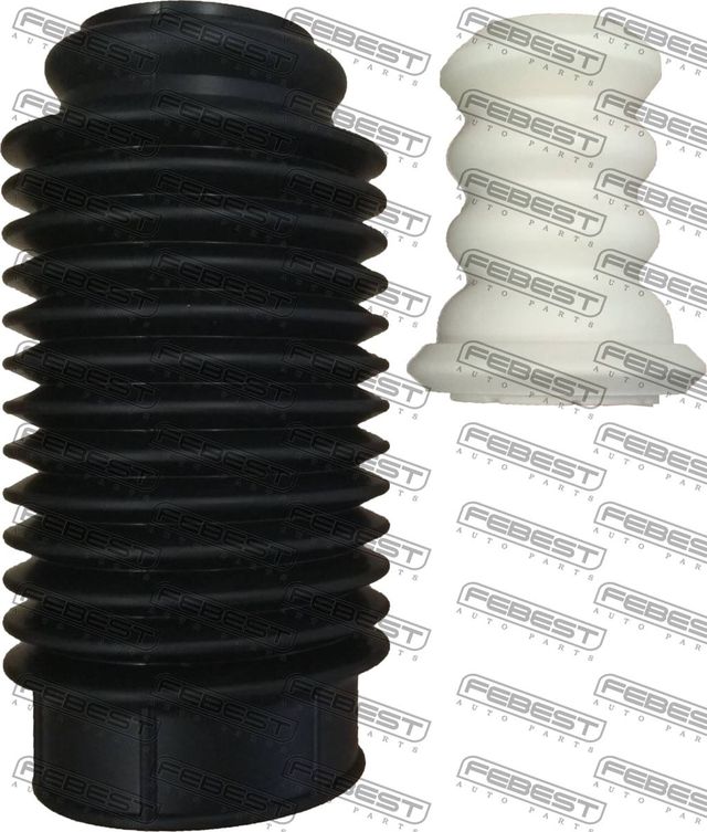Комплект отбойников и пыльников амортизаторов (стоек) Febest (полимерный материал). Артикул TSHB-20-PP