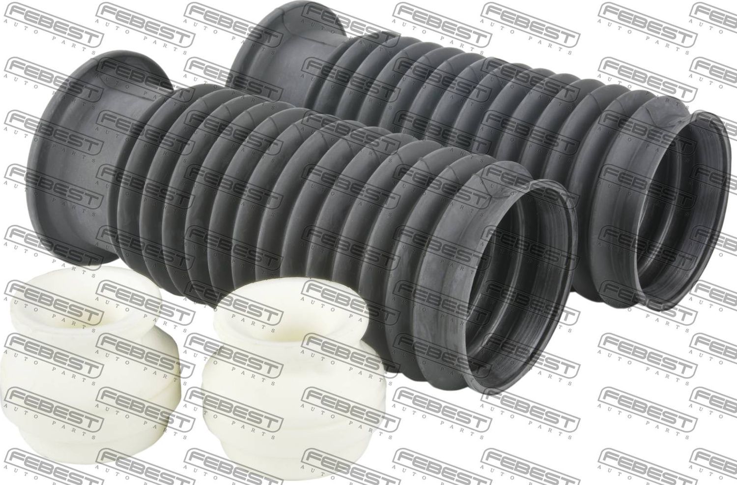 Комплект отбойников и пыльников амортизаторов (стоек) Febest. Артикул CHSHB-J300F-KIT