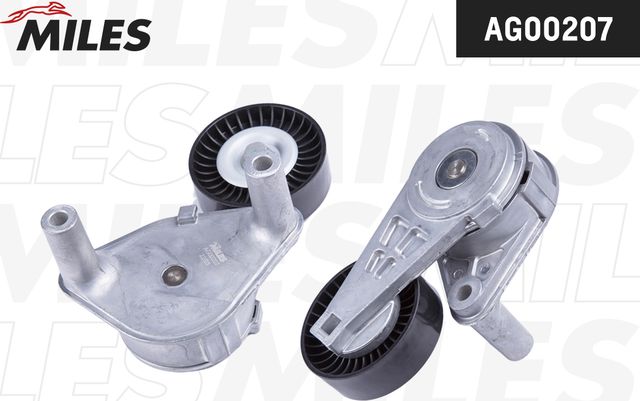 Натяжной ролик (натяжитель) приводного поликлинового ремня Miles. Артикул AG00207