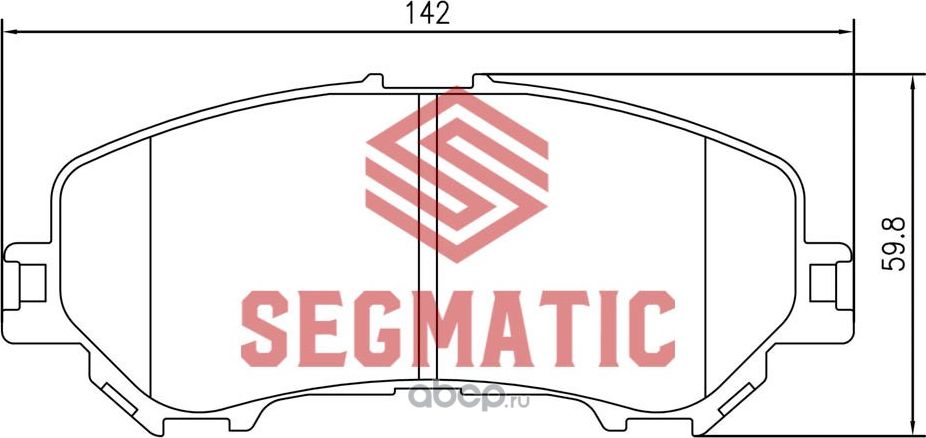 SGBP2578 Колодка торм диск пер Nissan Qashqai 2.0 2014-Nissan X-Trail 2.0 2014 (Segmatic) Segmatic. Артикул SGBP2578