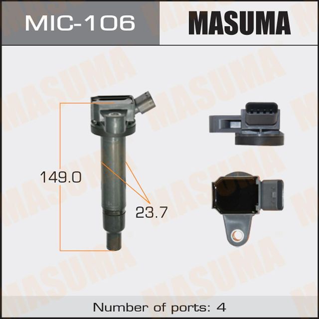 Катушка зажигания Masuma для Toyota Mark II IX (X110) 2000-2007. Артикул MIC-106