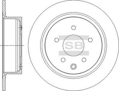 Тормозной диск Sangsin Hi-Q. Артикул SD3052