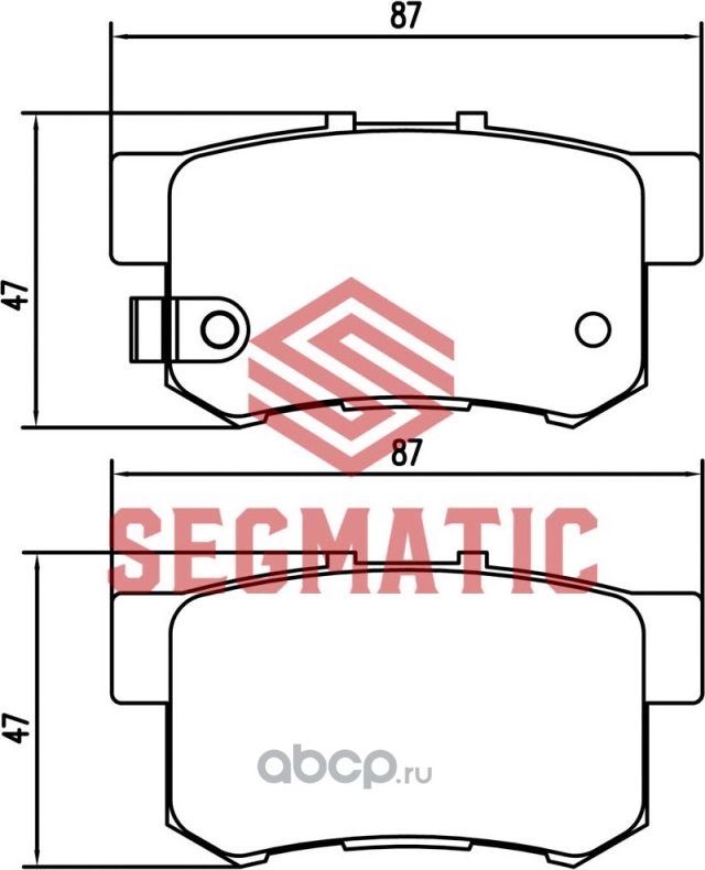 КОЛОДКА ТОРМ ДИСК ЗАД HONDA CR-V 2.0 2001-2006 HO (Segmatic). Артикул SGBP2621