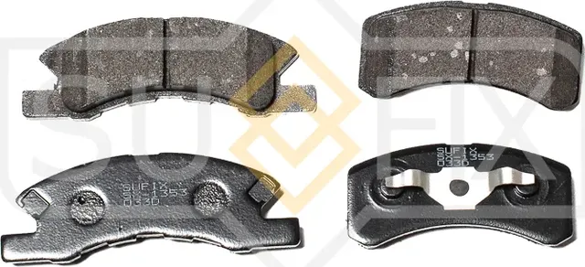 Колодки тормозные дисковые | перед прав/лев | (Sufix). Артикул SX-1353