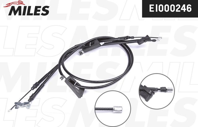 Трос ручника (тросик ручного тормоза) Miles задний правый/левый для Ford Focus I 1998-2001. Артикул EI000246