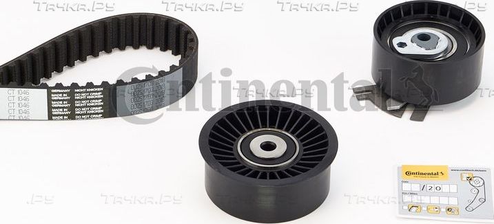 Ремень ГРМ с роликами (комплект) ContiTech для Nissan Interstar 2002-2026. Артикул CT1046K1