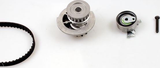 Помпа (водяной насос) с комплектом ремня ГРМ Hepu. Артикул PK07910