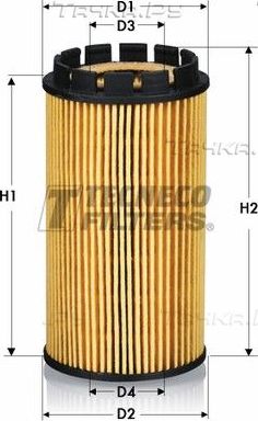Масляный фильтр  Tecneco Filters для Audi A8 I (D2) 1998-2002. Артикул OL0113E