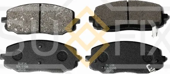 Колодки тормозные дисковые | перед прав/лев | (Sufix). Артикул SX-1198