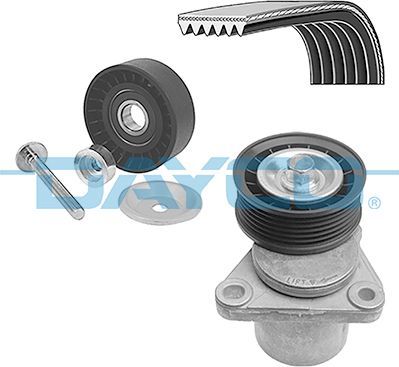 Приводной ремень поликлиновой с роликами (комплект) Dayco для Ford S-MAX I 2006-2014. Артикул KPV1224