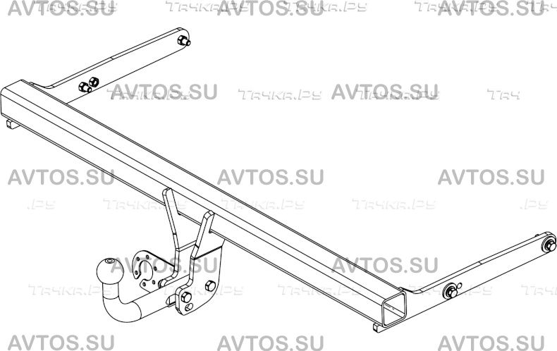 Фаркоп AvtoS для Skoda Kodiaq 2016-2026. Артикул SK 12