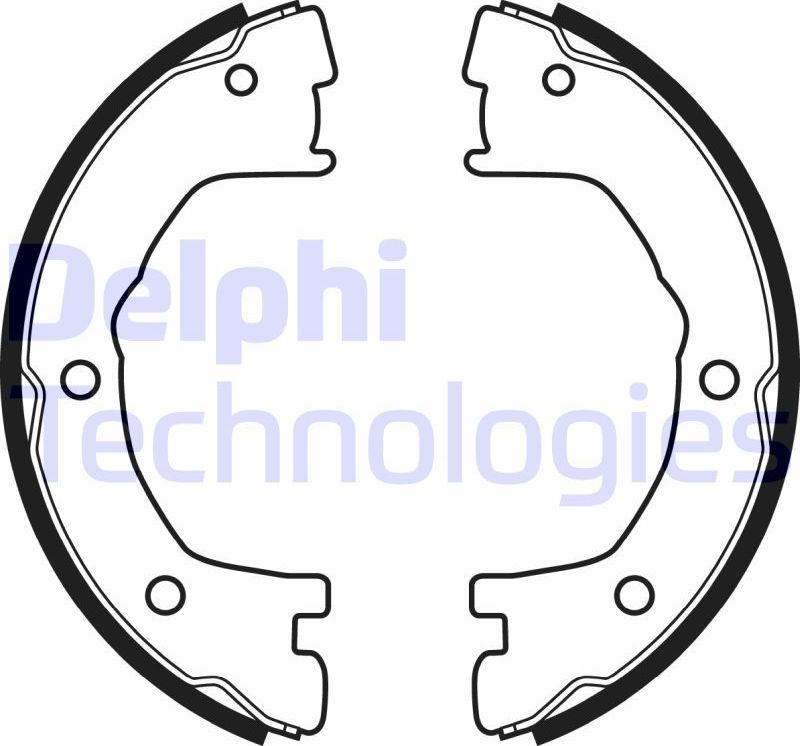 Тормозные колодки (стояночная тормозная система) Delphi. Артикул LS1919