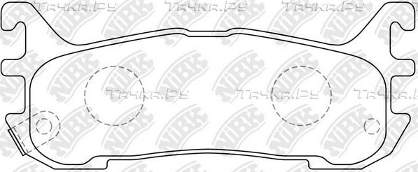 Тормозные колодки NiBK задние для Mazda 323 VI (BJ) 1994-1998. Артикул PN5365