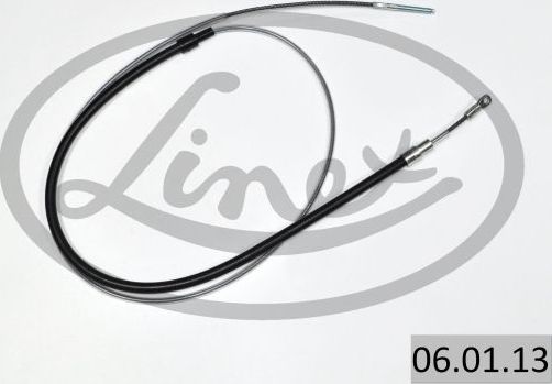 Трос ручника (тросик ручного тормоза) Linex. Артикул 06.01.13