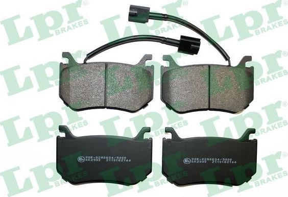 Тормозные колодки LPR. Артикул 05P2166