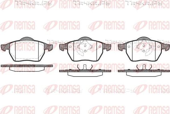 Тормозные колодки Remsa передние для Volkswagen Golf III 1991-1999. Артикул 0390.01