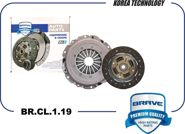 Сцепление в сборе [корзина+диск] 1679189 BR.CL.1.19 Ford Focus I/II 1.4i/1.6i/ M (Brave). Артикул BRCL119