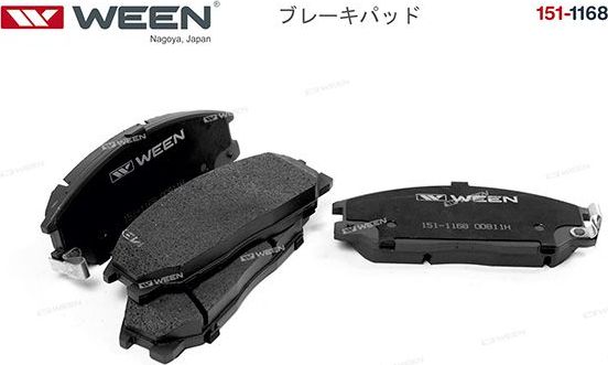 Тормозные колодки WEEN. Артикул 151-1168