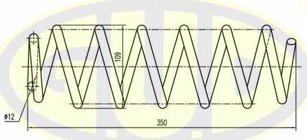 Пружина подвески G.U.D.. Артикул GCS272958