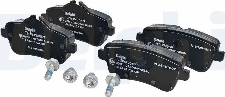 Тормозные колодки Delphi (Low-Metallic). Артикул LP2443