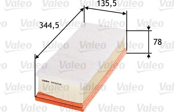 Воздушный фильтр Valeo. Артикул 585028
