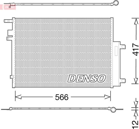 Радиатор кондиционера (конденсатор) Denso. Артикул DCN06017
