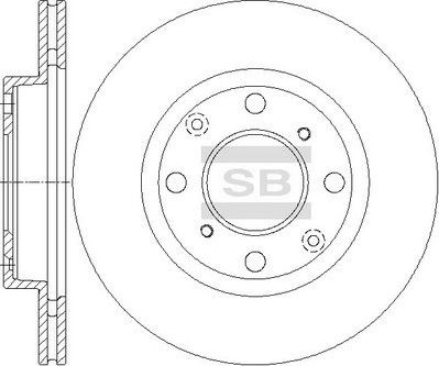Тормозной диск Sangsin Hi-Q. Артикул SD4131