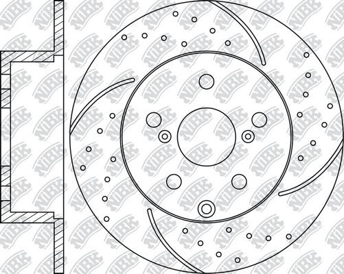 Тормозной диск NiBK. Артикул RN1487DSET